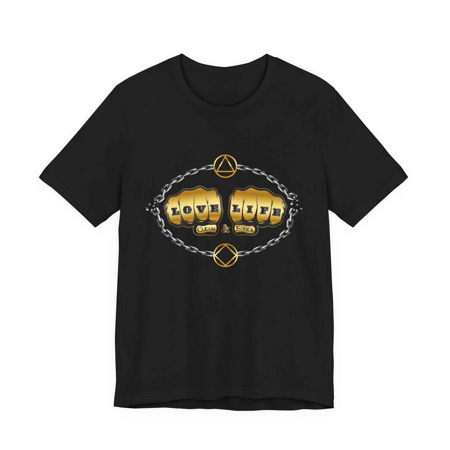 Love Life Clean & Sober Classic Recovery T-Shirt